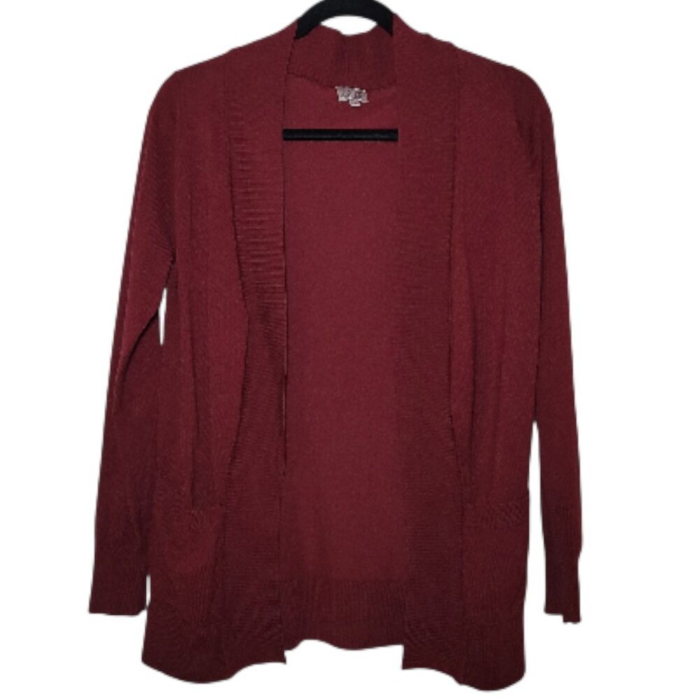 Cielo Open Front Cardigan Soft Knit Layering Sweater Small Quiet Luxury